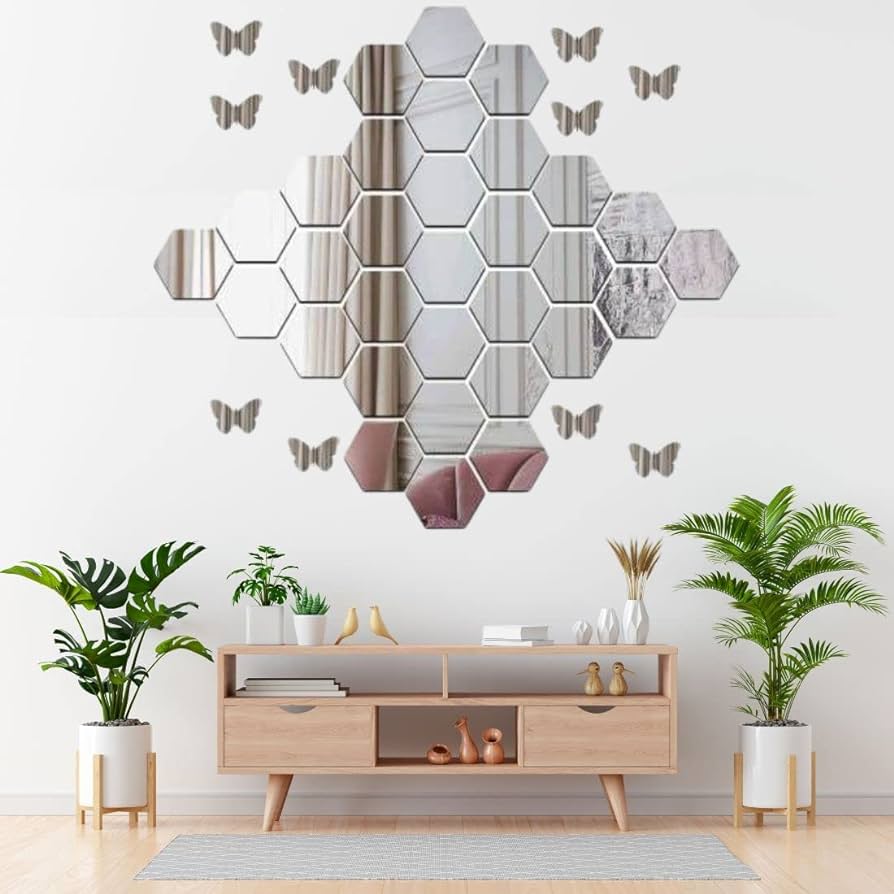 3D Mirrors Wall Decor