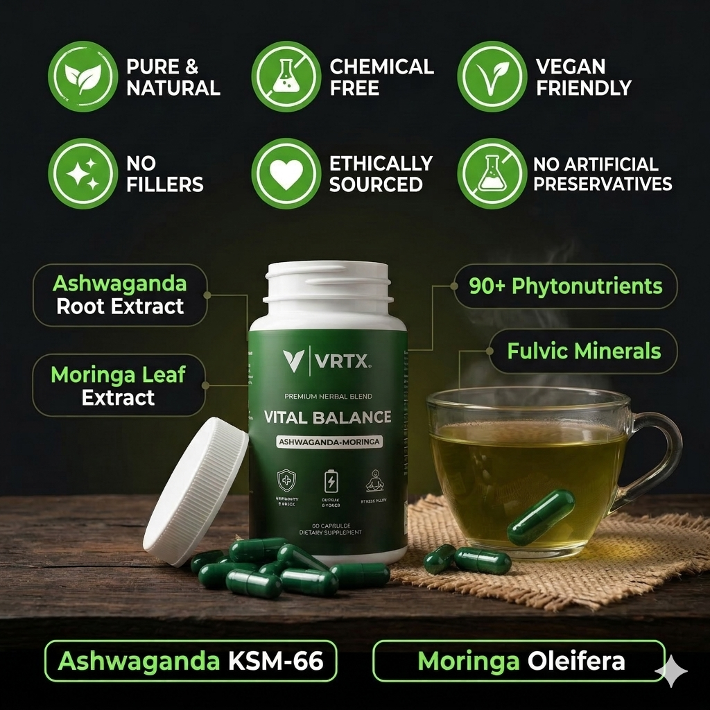 VRTX Vital Balance (Ashwagandha + Moringa) - Men