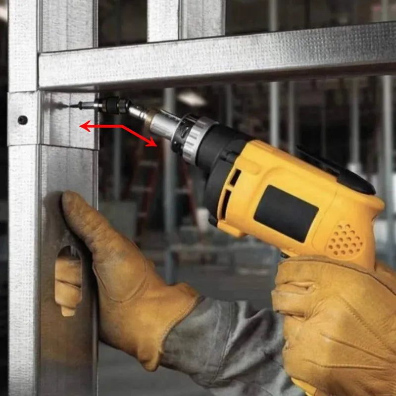 1/4 Hex Magnetic Drill Extension With 10-Bit Set