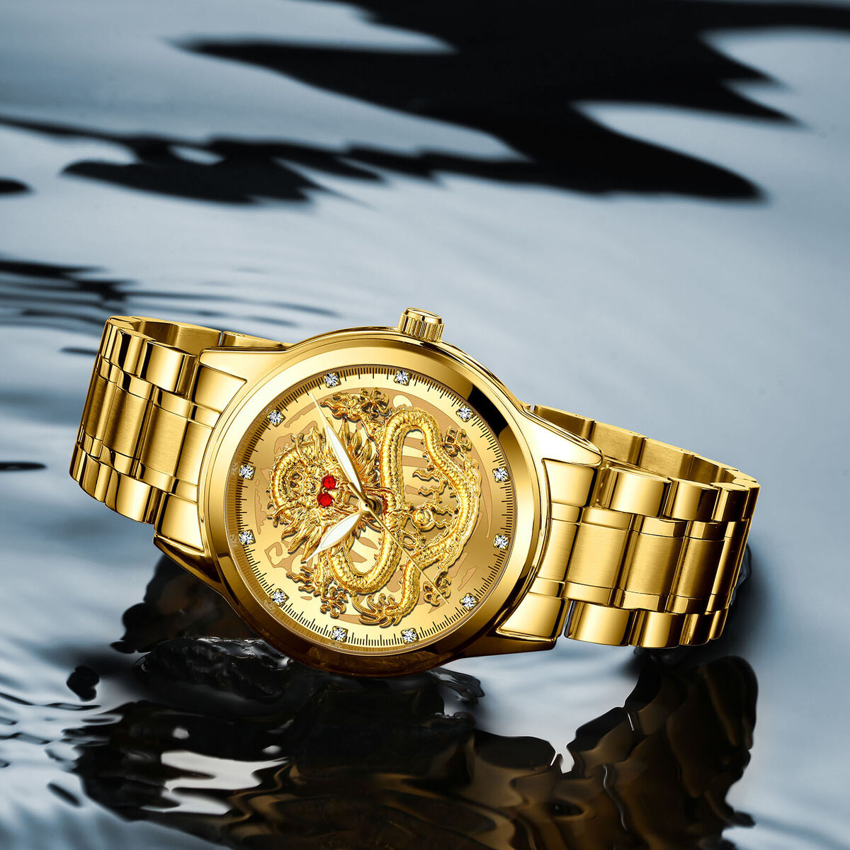 Golden Dragon Men's Watch