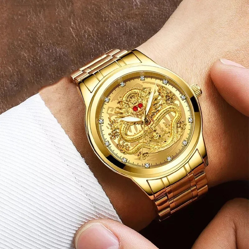 Golden Dragon Men's Watch