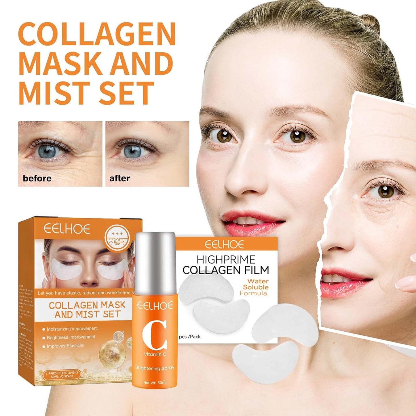 Collagen Film Mask & Mist Set (BUY ONE GET ON FREE)