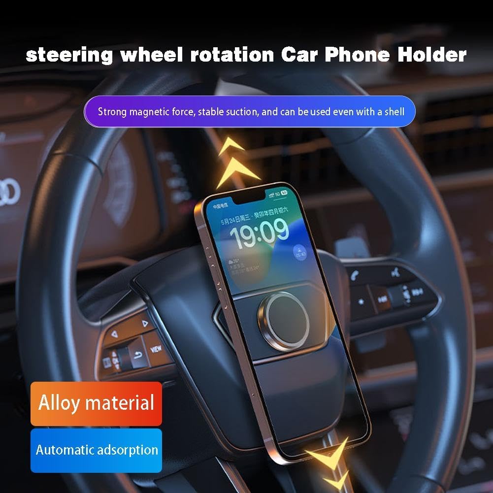 Car Steering Wheel Phone Holder