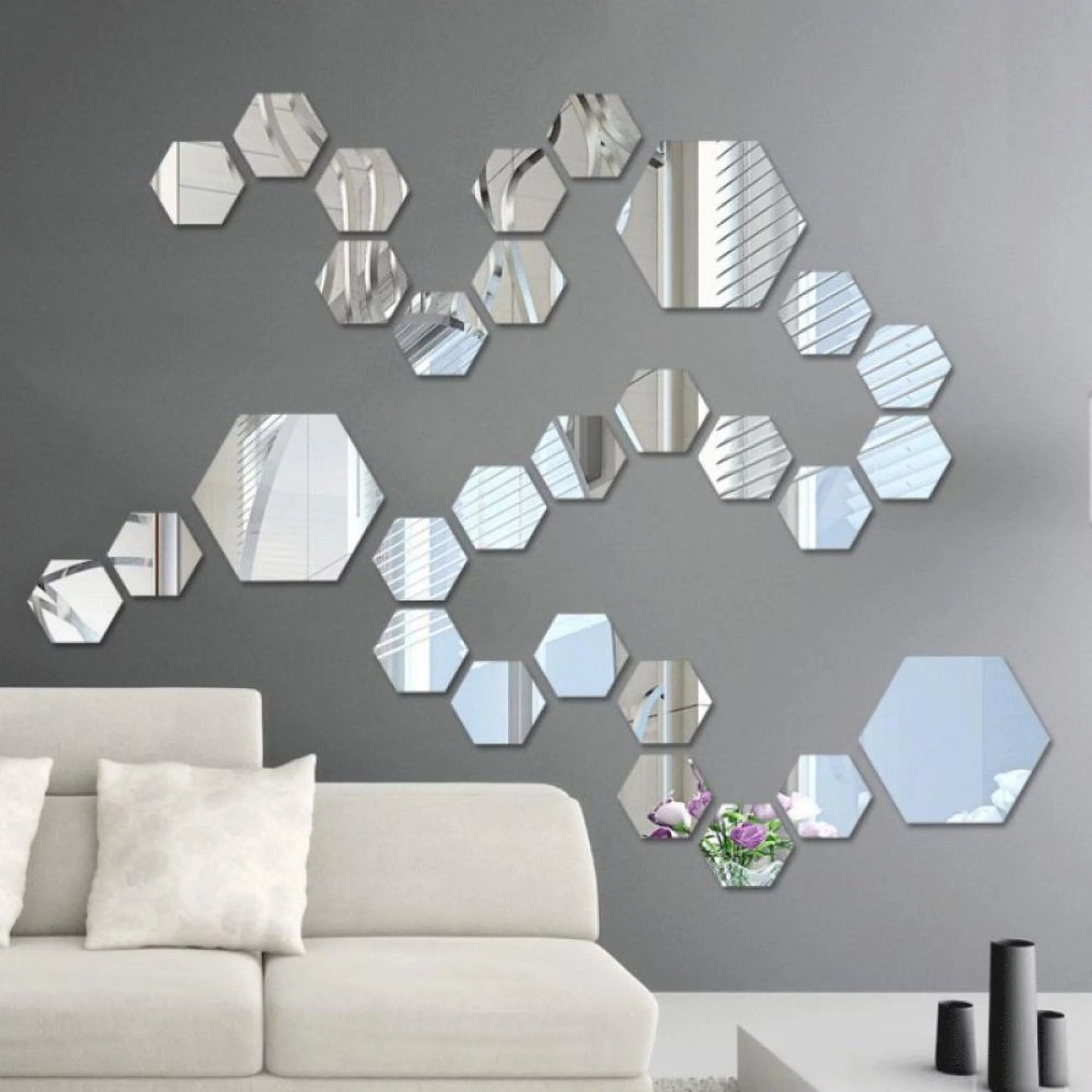 3D Mirrors Wall Decor