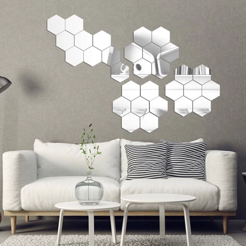 3D Mirrors Wall Decor