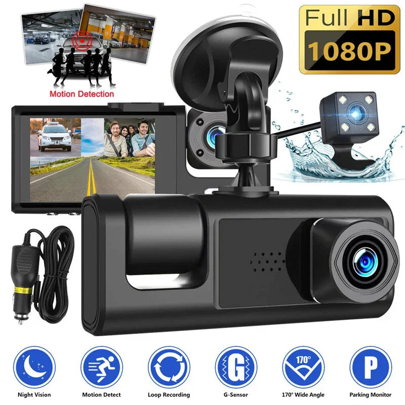 Three Cameras Dashcam